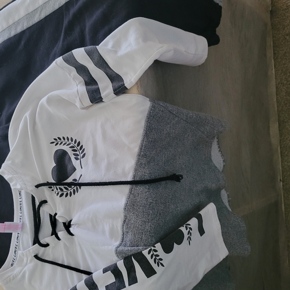 Black and White Graphic Hoodie and Sweatpants SET